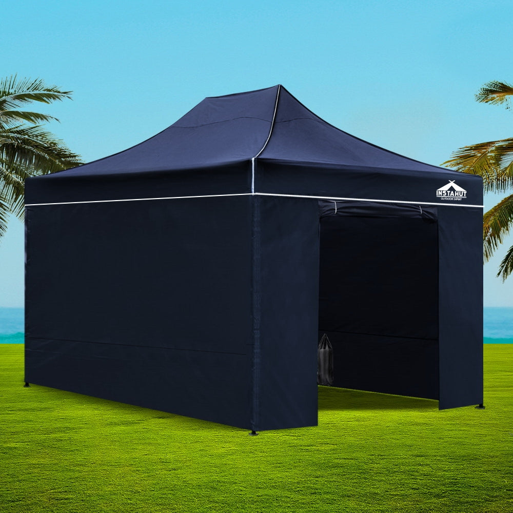 Gazebo Pop Up Marquee 3x4.5m Folding Wedding Tent Gazebos Shade Navy - image7