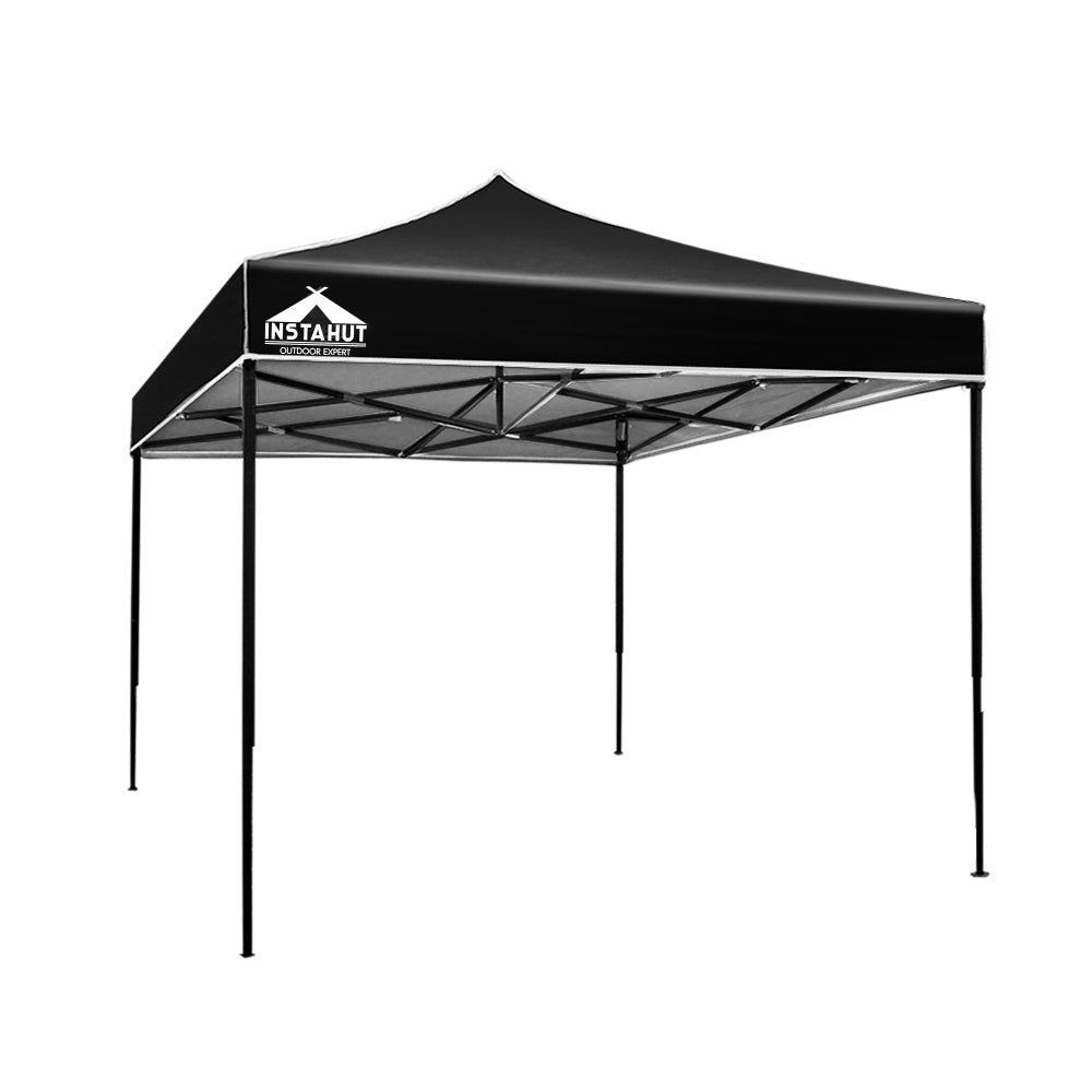 Gazebo Pop Up Marquee 3x3 Outdoor Wedding Base Pod Kit Black - image1