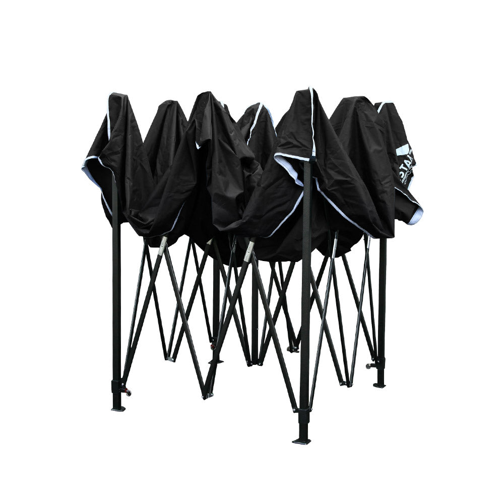 Gazebo Pop Up Marquee 3x3 Outdoor Wedding Base Pod Kit Black - image4