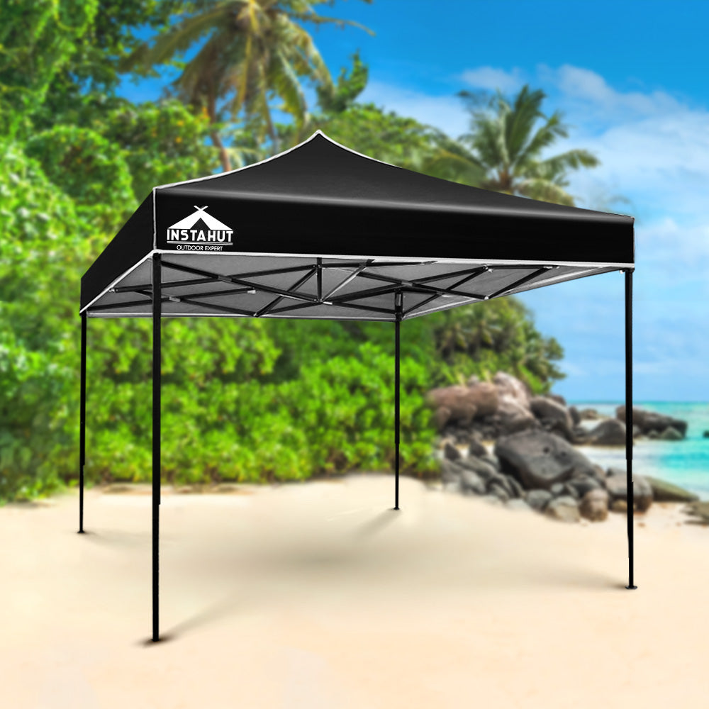 Gazebo Pop Up Marquee 3x3 Outdoor Wedding Base Pod Kit Black - image8