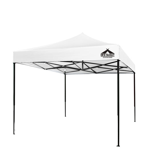 Gazebo Pop Up Marquee 3x3m Outdoor Tent Folding Wedding Gazebos White - image1