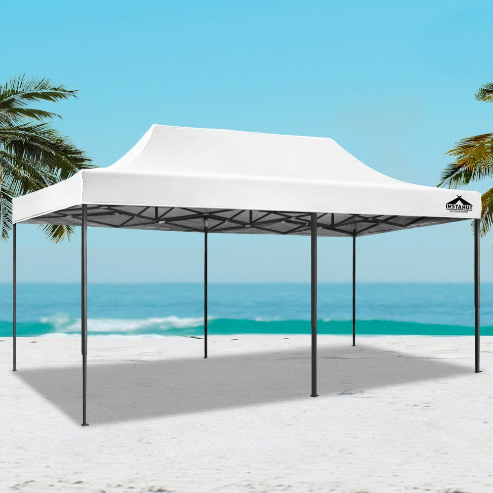 Gazebo Pop Up Marquee 3x6m Outdoor Tent Folding Wedding Gazebos White - image7