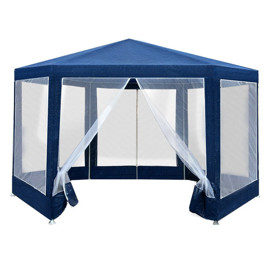Gazebo Wedding Party Marquee Tent Canopy Outdoor Camping Gazebos Navy - image1