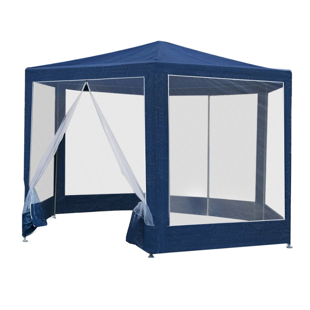 Gazebo Wedding Party Marquee Tent Canopy Outdoor Camping Gazebos Navy - image3