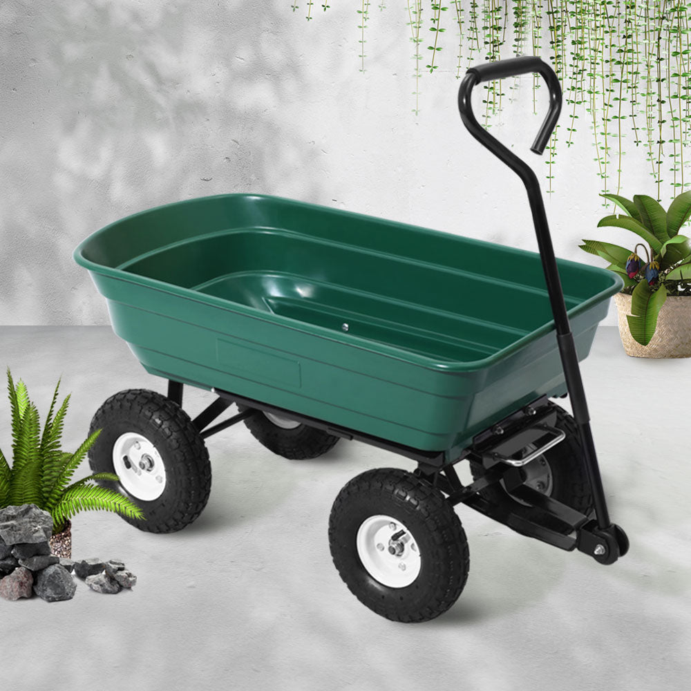 75L Garden Dump Cart - Green - image7