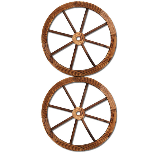 Wooden Wagon Wheel X2 - image1