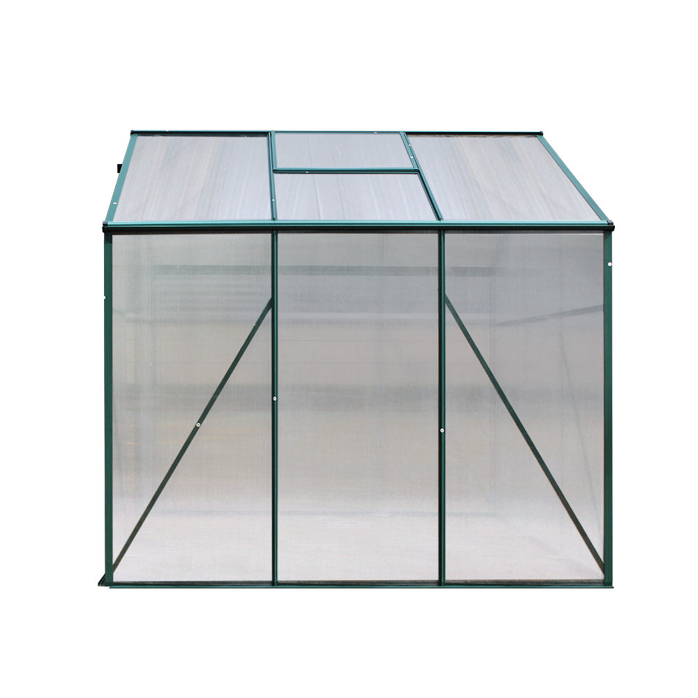 Greenfingers Greenhouse Aluminum Green House Garden Shed Polycarbonate 1.9x1.9M - image3