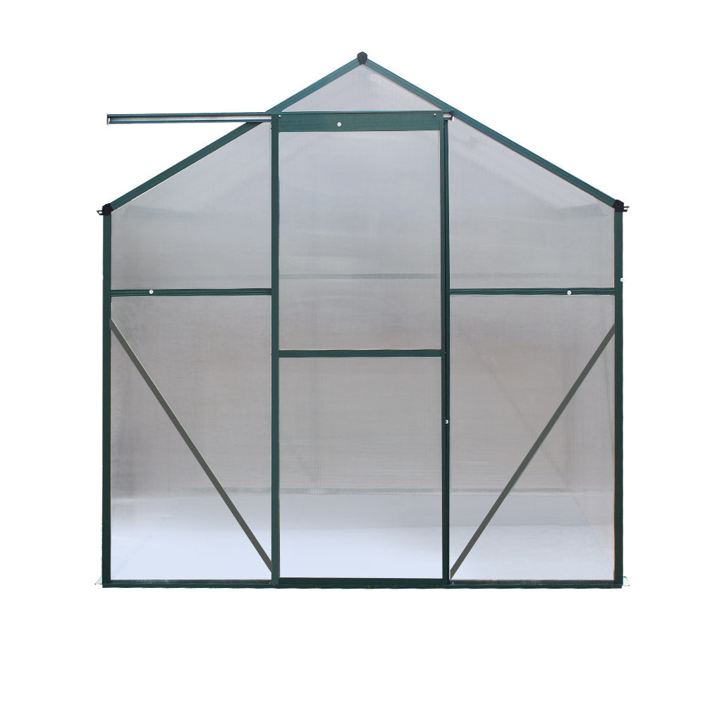Greenfingers Greenhouse Aluminum Green House Garden Shed Polycarbonate 1.9x1.9M - image4