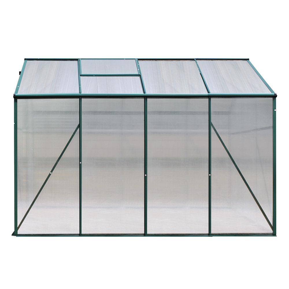 Aluminum Greenhouse Green House Garden Shed Polycarbonate 2.52x1.9M - image3