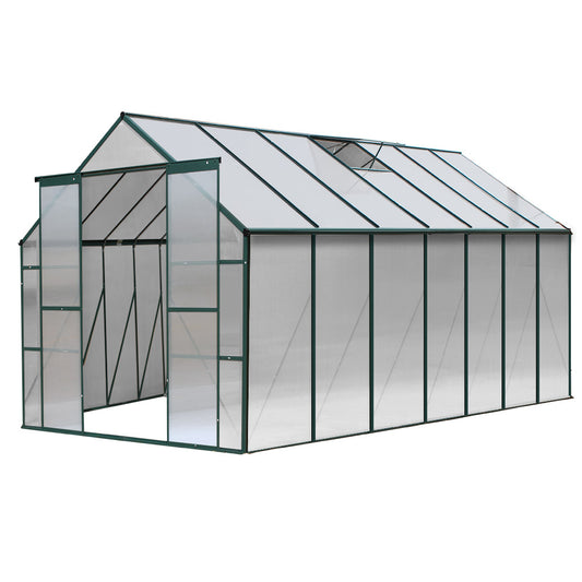 Aluminium Greenhouse Green House Garden Polycarbonate 4.43X2.44M - image1