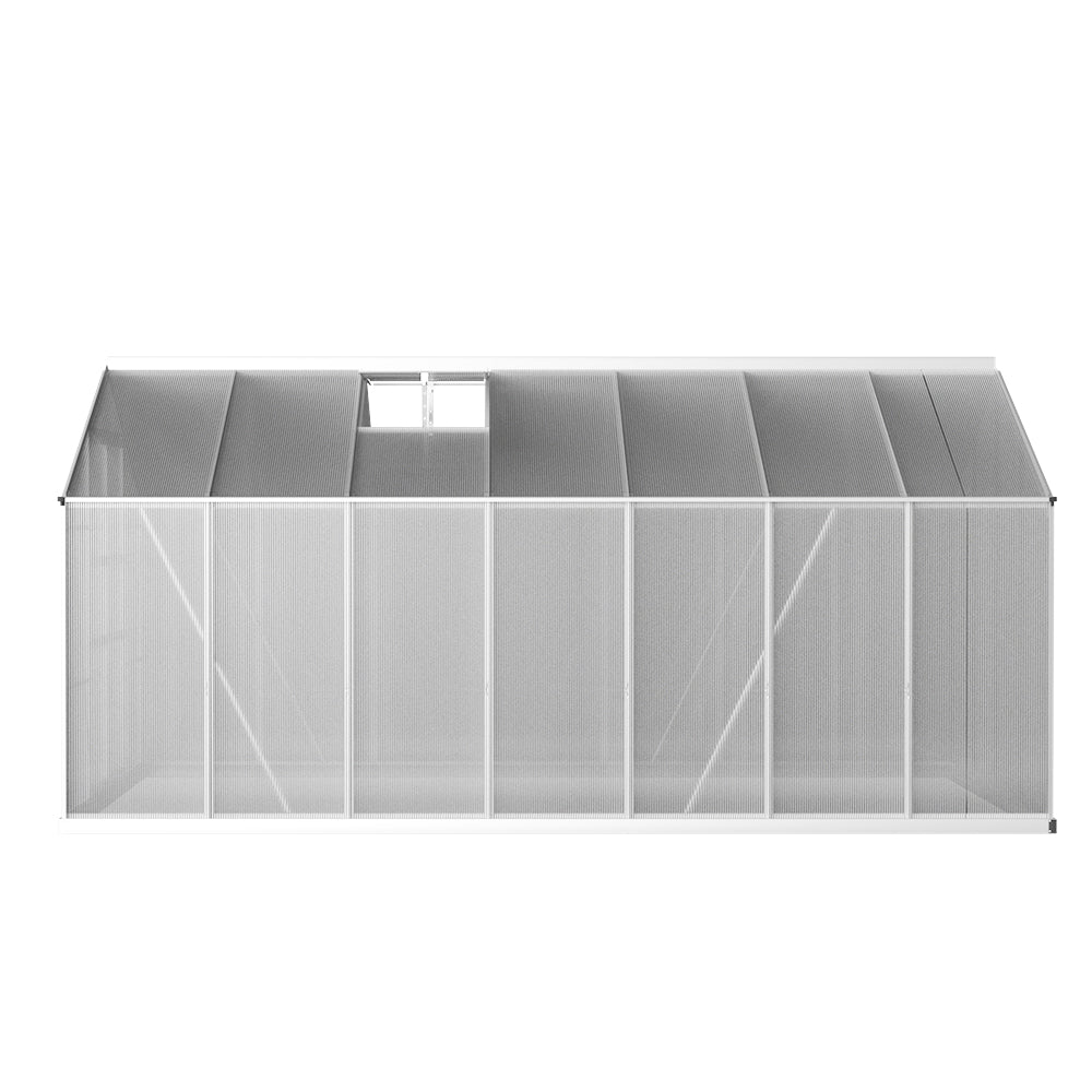 Greenhouse Aluminium Green House Garden Shed Polycarbonate 4.1x2.5M - image5