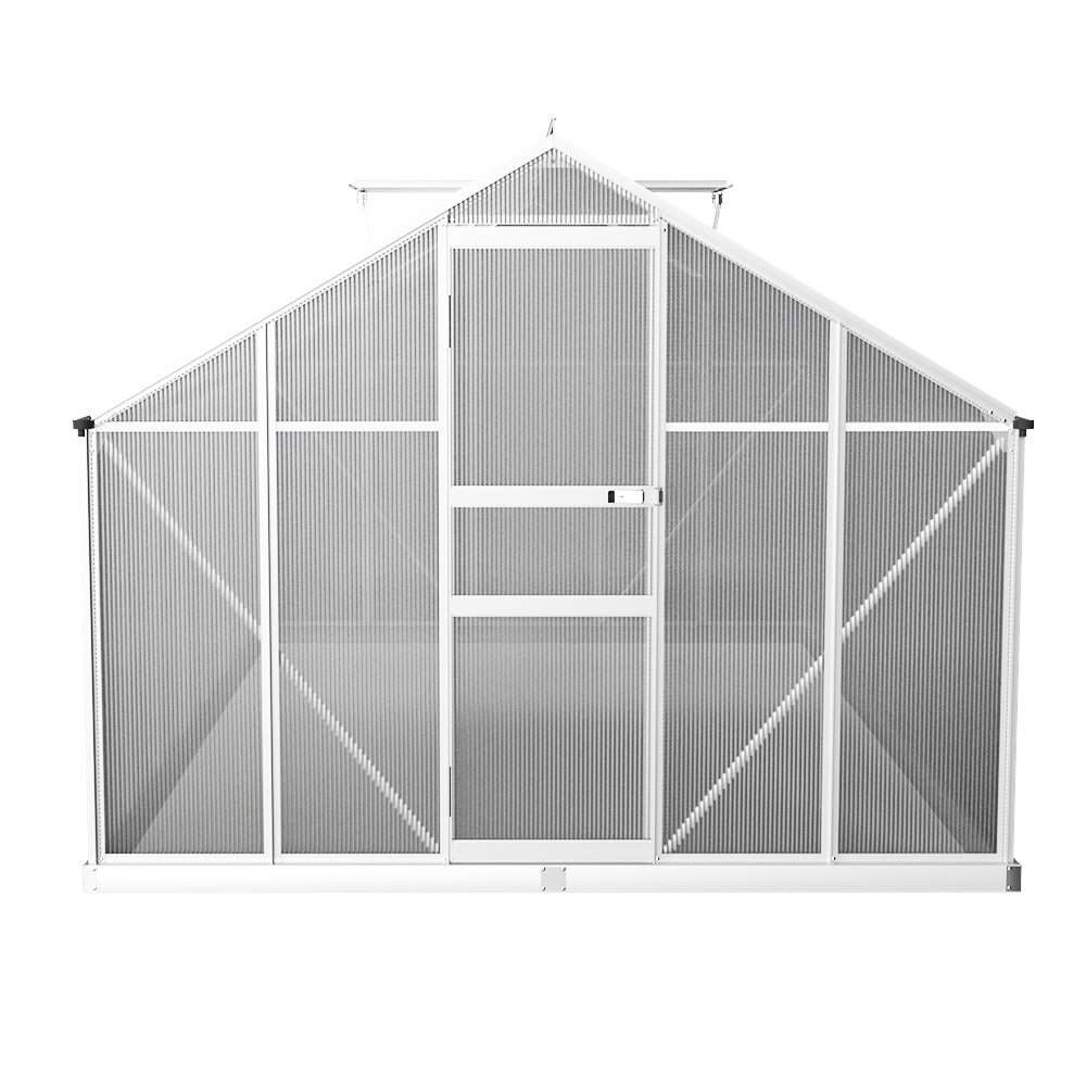 Greenhouse Aluminium Green House Polycarbonate Garden Shed 4.2x2.5M - image4