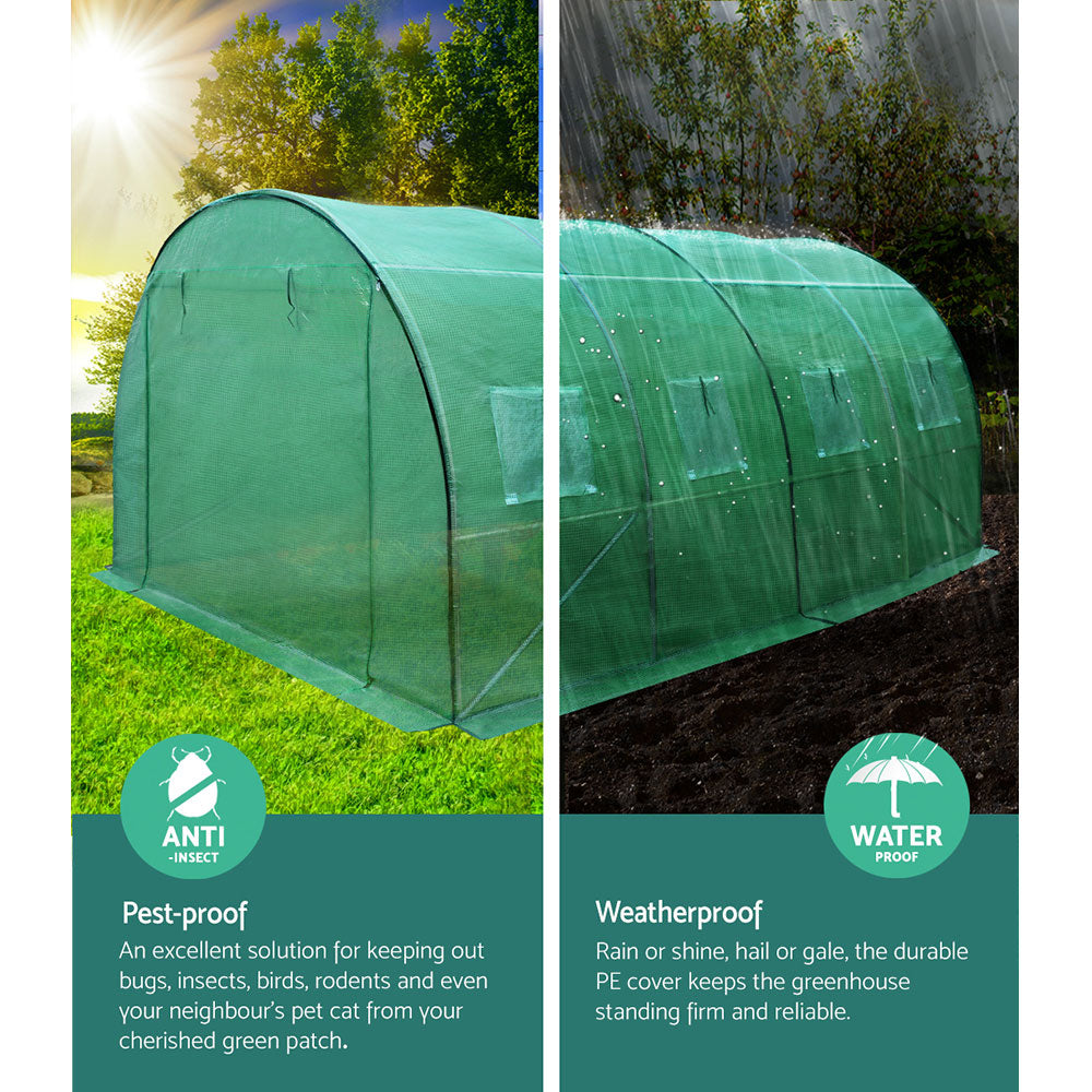 Greenhouse 4X3X2M Garden Shed Green House Polycarbonate Storage - image9