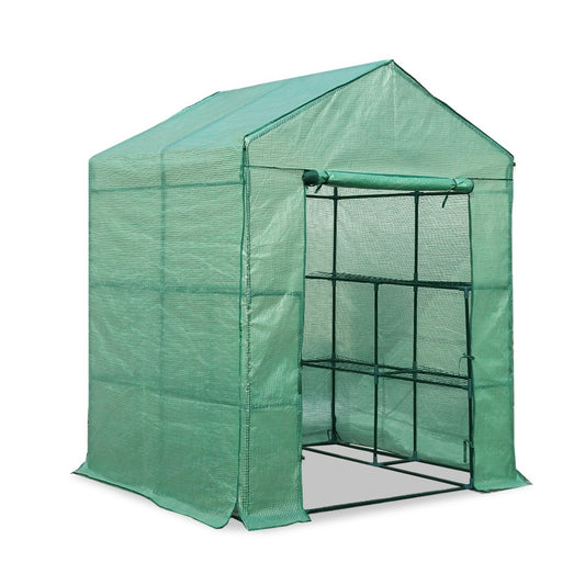 Greenhouse Green House Tunnel 1.4MX1.55M Garden Shed Storage Plant - image1