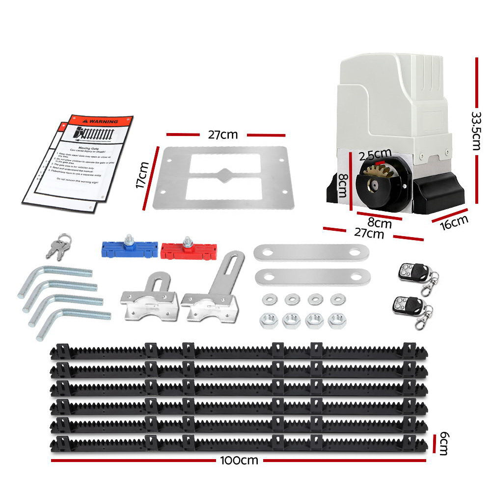 Auto Electric Sliding Gate Opener 1800KG 6M Rails - image2