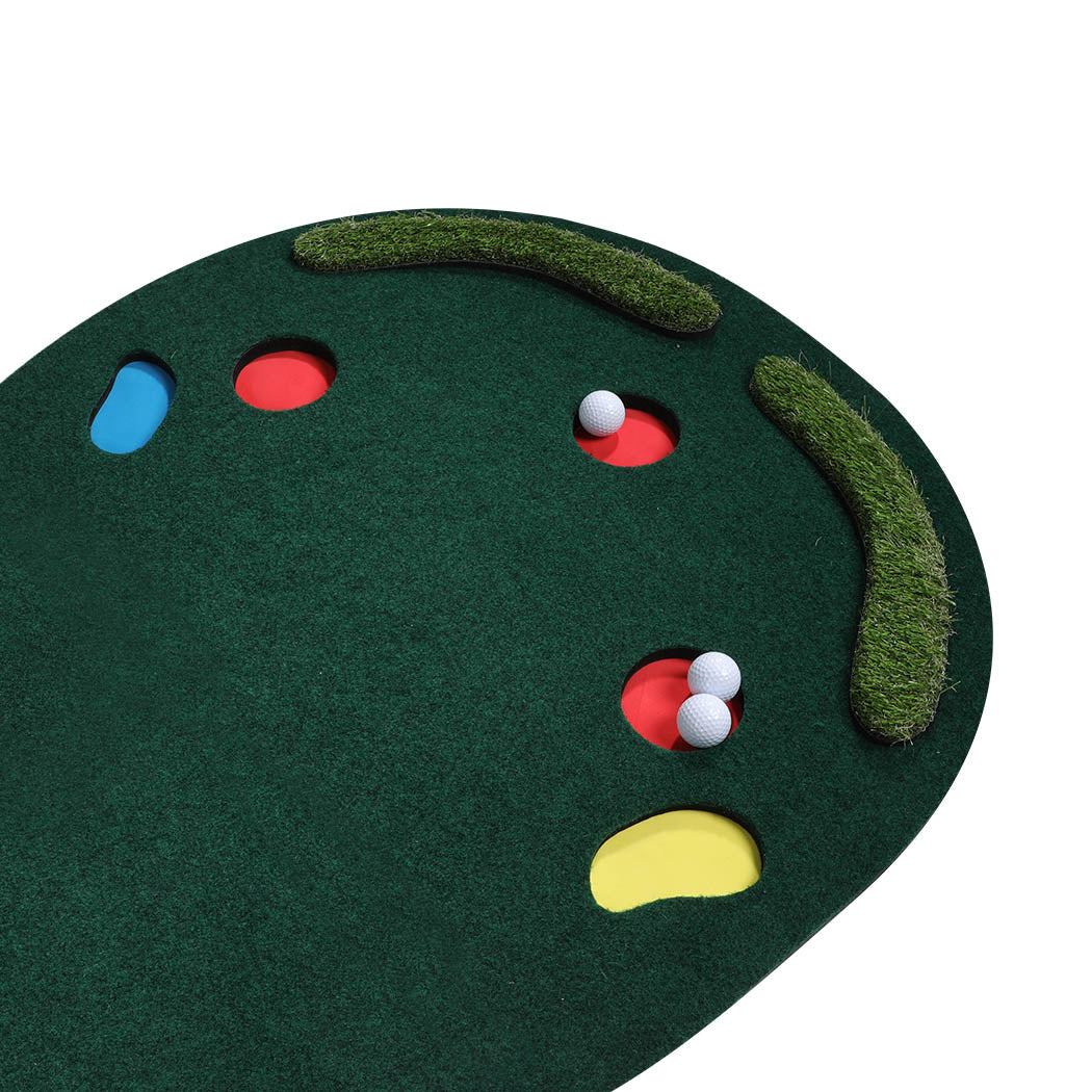 3M Golf Putting Mat Practice Training Indoor Outdoor Portable Slope Non-skid - image5