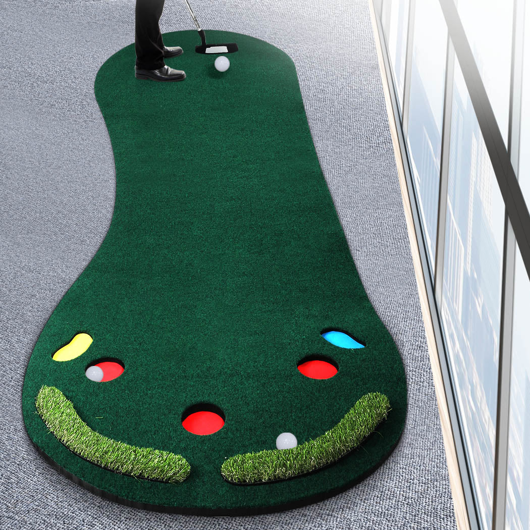 3M Golf Putting Mat Practice Training Indoor Outdoor Portable Slope Non-skid - image8