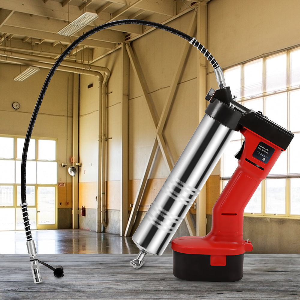 20V Rechargeable Cordless Grease Gun - Red - image7