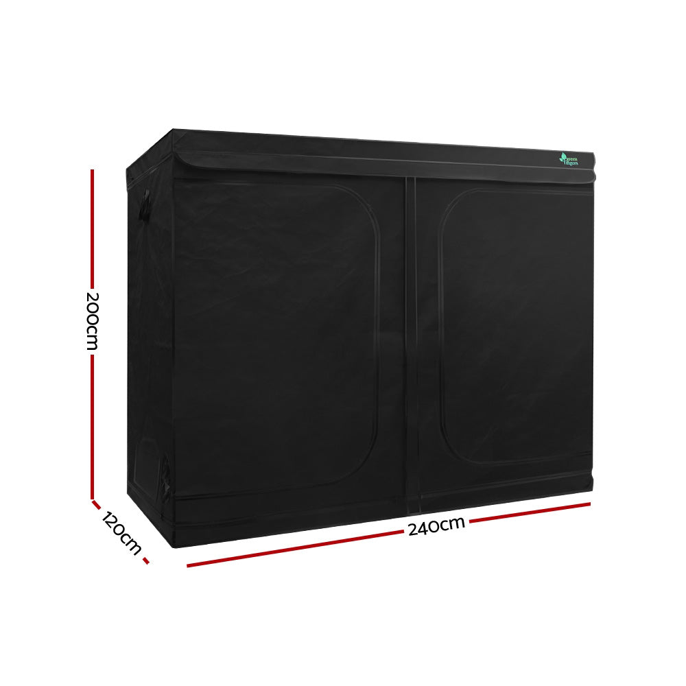 Hydroponics Grow Tent Kits Hydroponic Grow System 2.4m x 1.2m x 2m 600D Oxford - image2