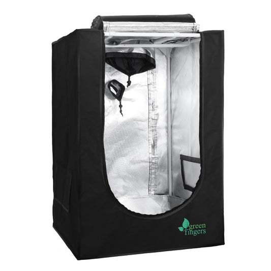 Hydroponics Grow Tent Kits Hydroponic Grow System Black 60X60X90CM 600D Oxford - image1