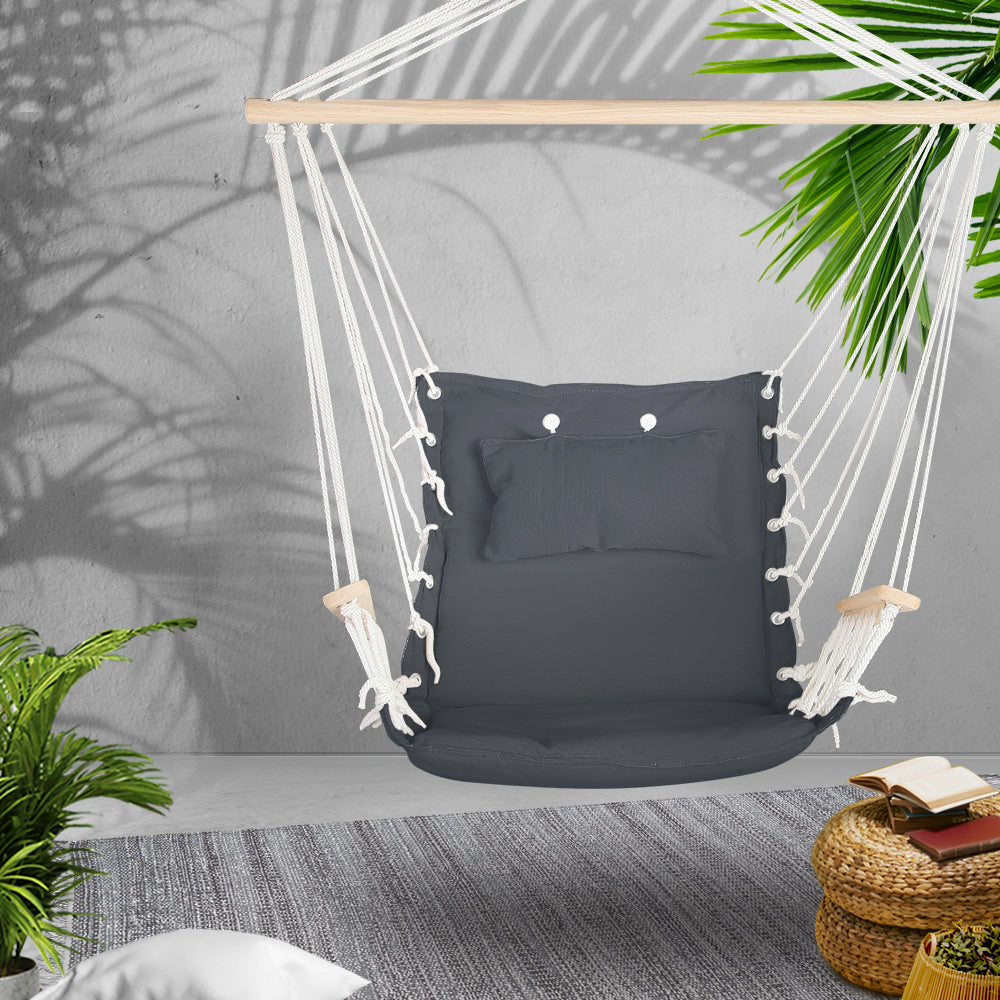 Hammock Hanging Swing Chair - Grey - image7