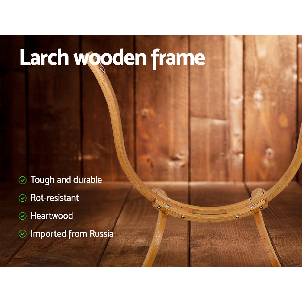 Hammock with Wooden Hammock Stand - image4