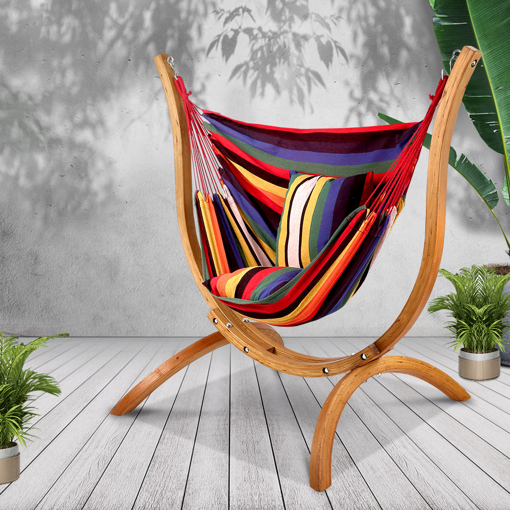 Hammock with Wooden Hammock Stand - image7