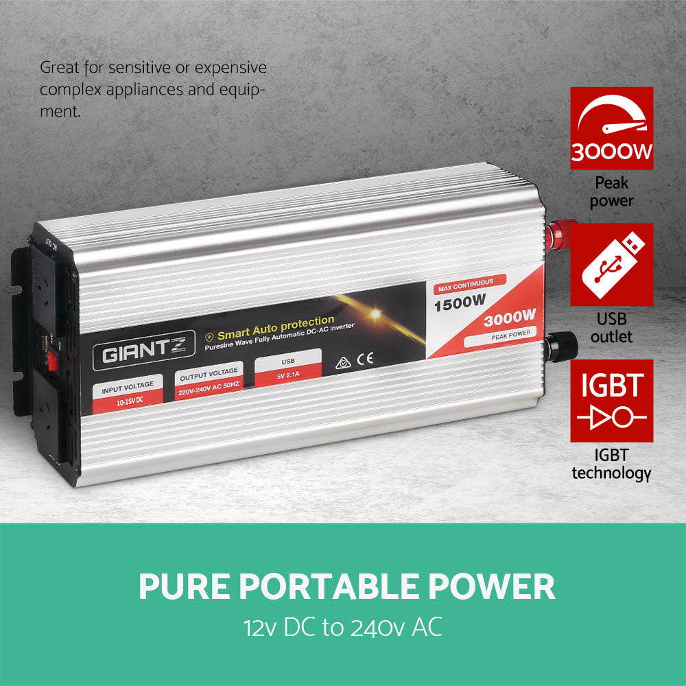 1500W Puresine Wave DC-AC Power Inverter - image3