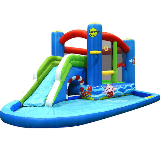 Happy Hop Inflatable Water Jumping Castle Bouncer Kid Toy Windsor Slide Splash - image1