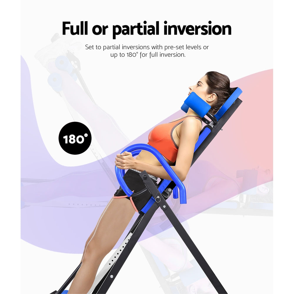 Gravity Inversion Table Foldable Stretcher Inverter Home Gym Fitness - image5