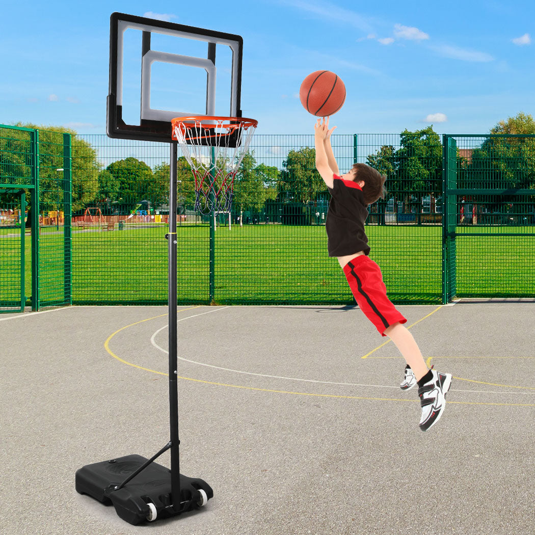 Basketball Hoop Stand System Ring Portable 2.1M Adjustable Height Kids In Ground - image8