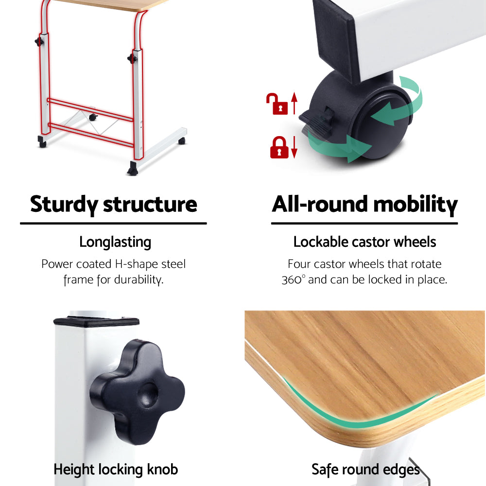 Laptop Table Desk Portable - Light Wood - image4