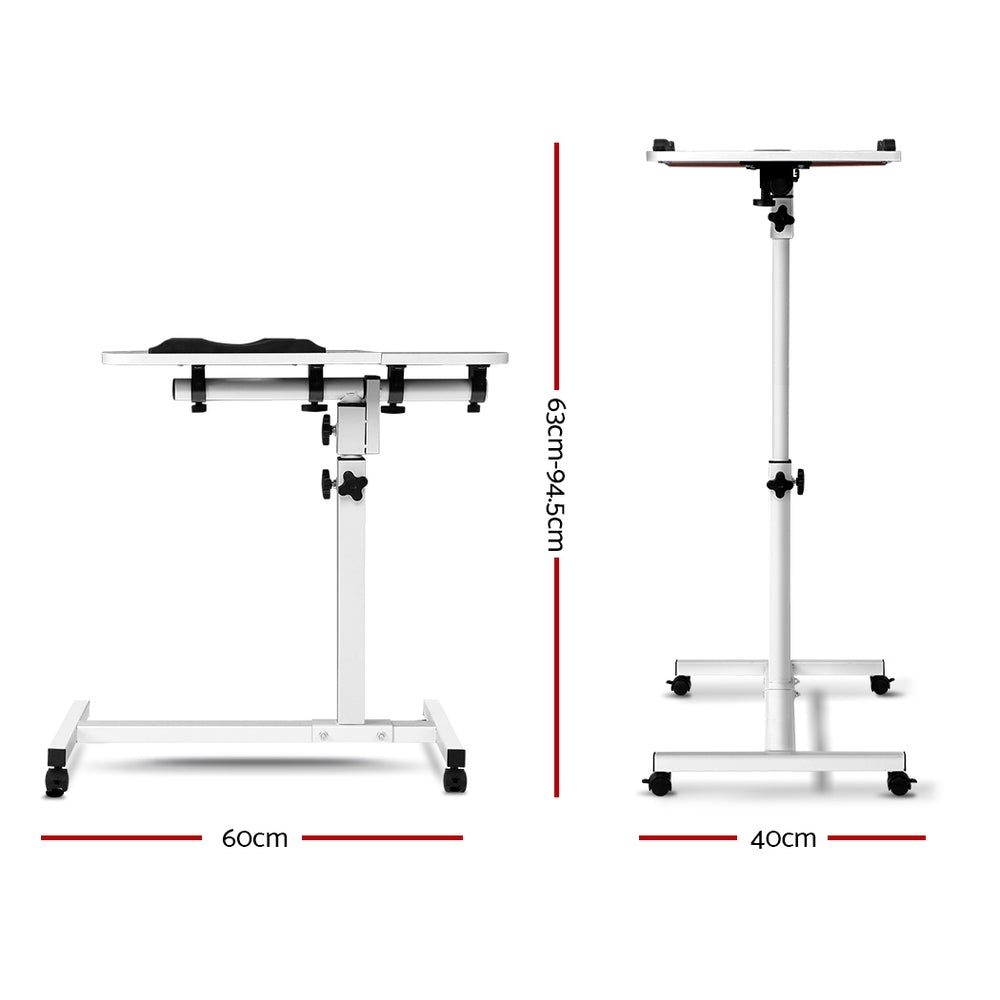 Adjustable Computer Stand with Cooler Fan - White - image2