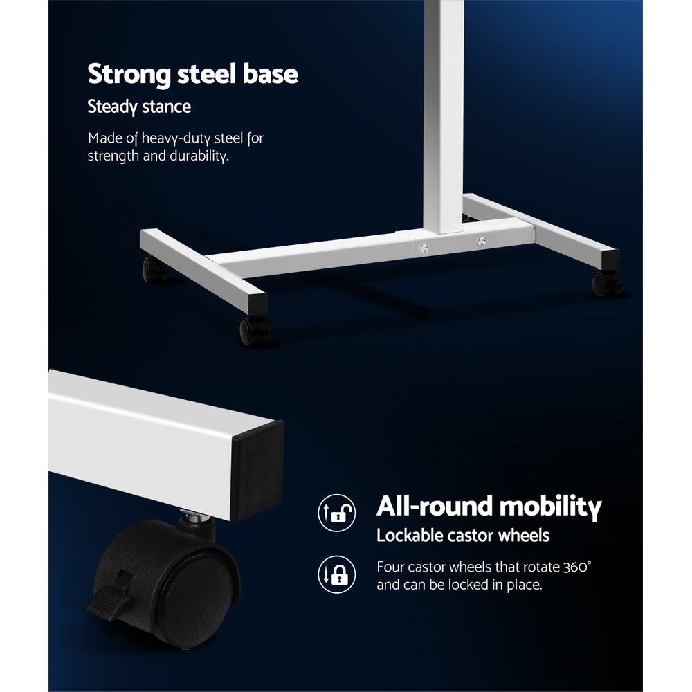 Adjustable Computer Stand with Cooler Fan - White - image6