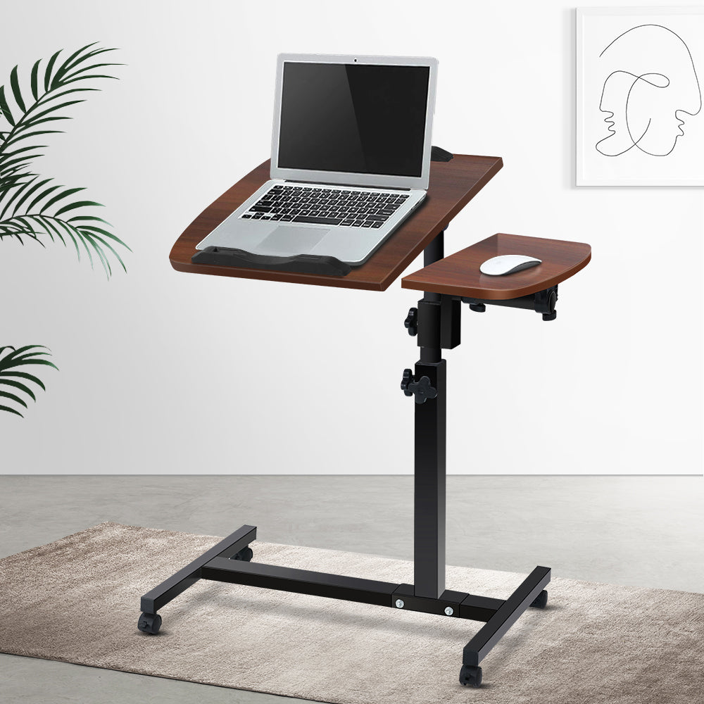 Laptop Table Desk Adjustable Stand - Walnut - image7