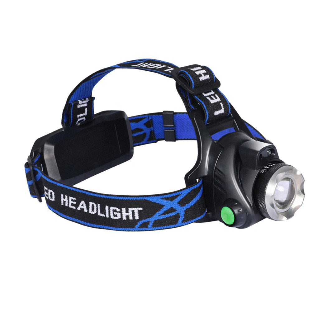 2x 500LM LED Headlamp Headlight Flashlight Head Torch Rechargeable CREE XML T6 - image2