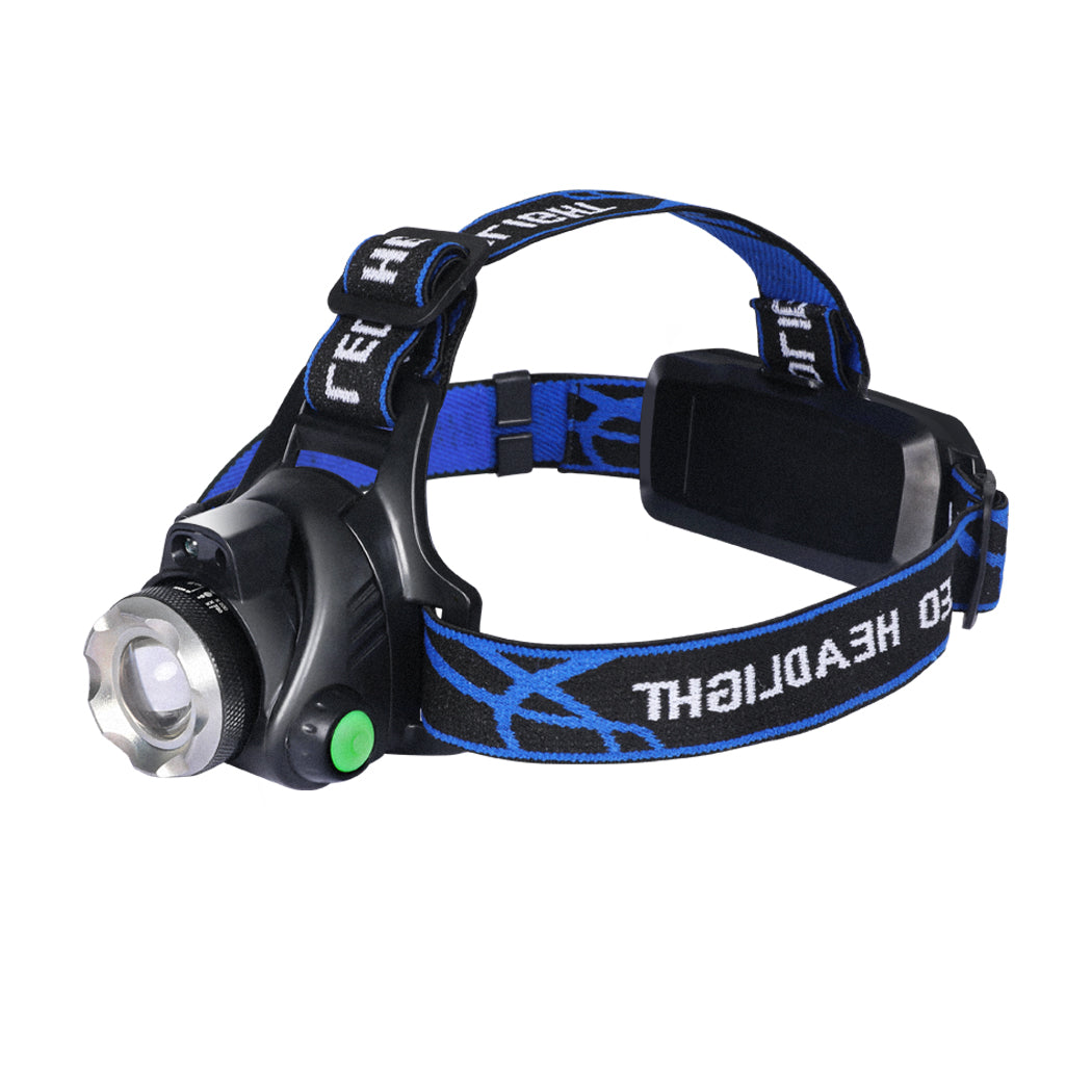 2x 500LM LED Headlamp Headlight Flashlight Head Torch Rechargeable CREE XML T6 - image1