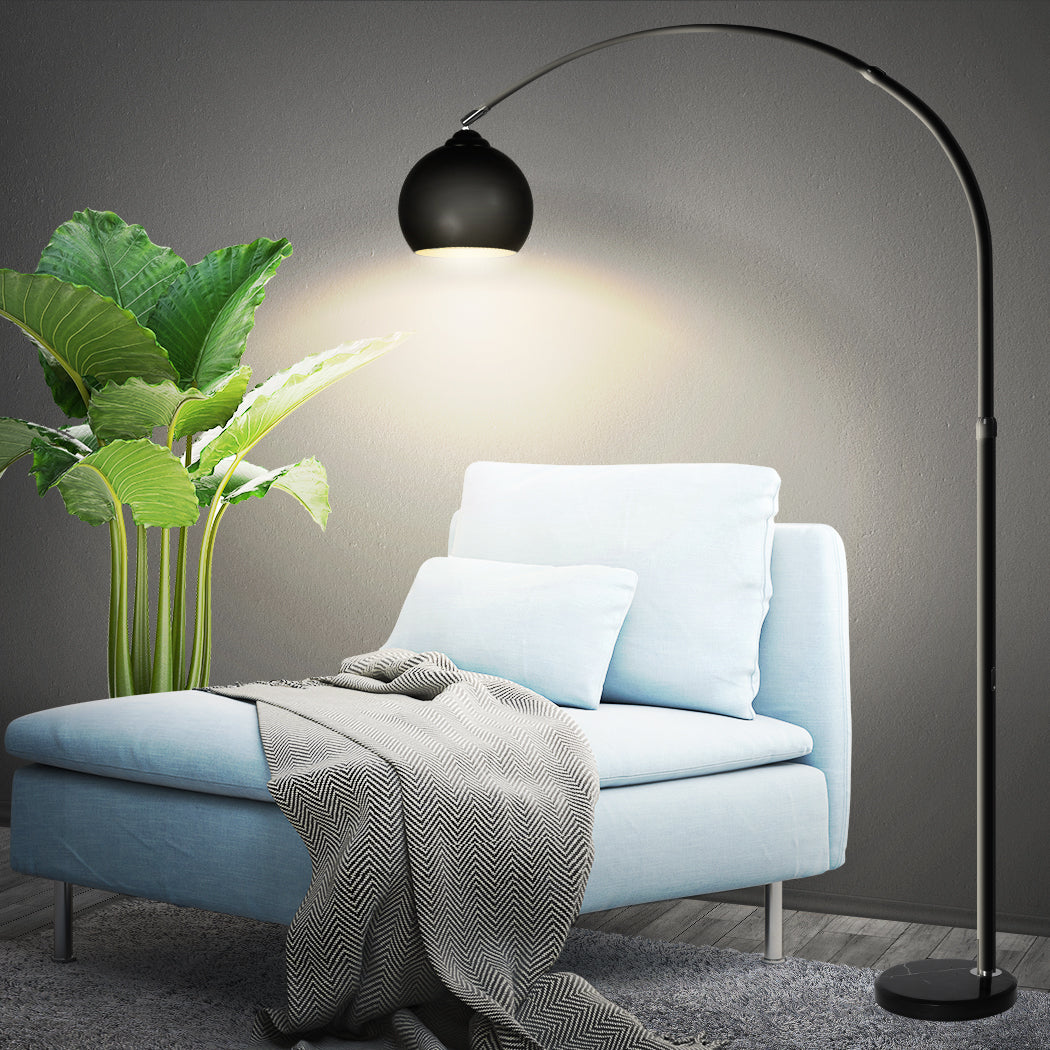 Modern LED Floor Lamp Stand Reading Light Height Adjustable Indoor Marble Base - image7