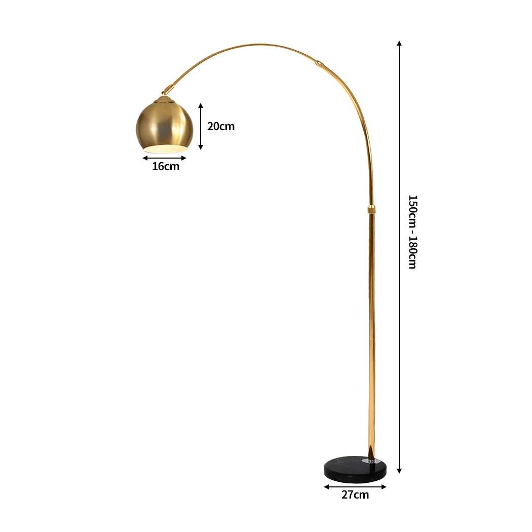Modern LED Floor Lamp Stand Reading Light Height Adjustable Indoor Marble Base - image3