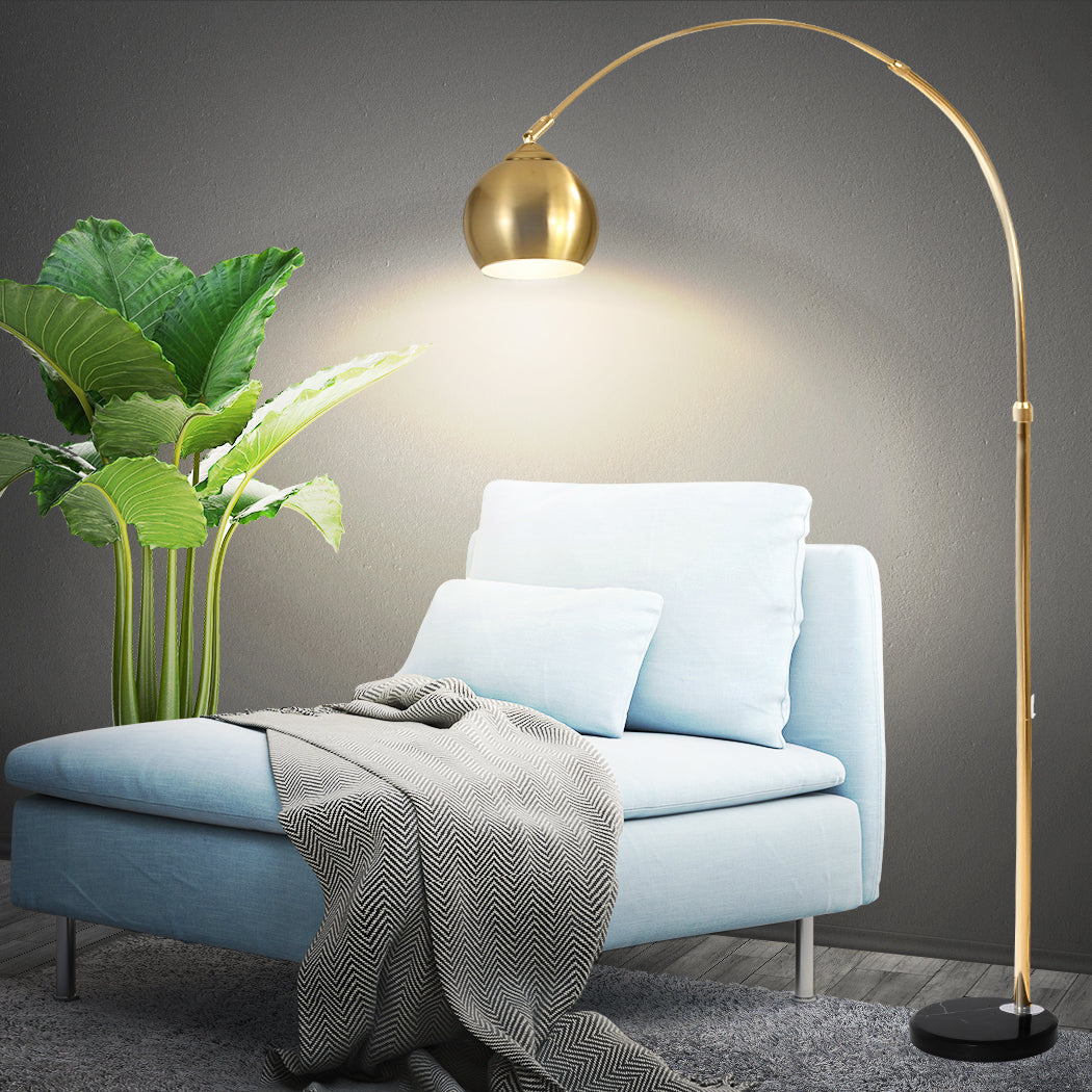 Modern LED Floor Lamp Stand Reading Light Height Adjustable Indoor Marble Base - image7