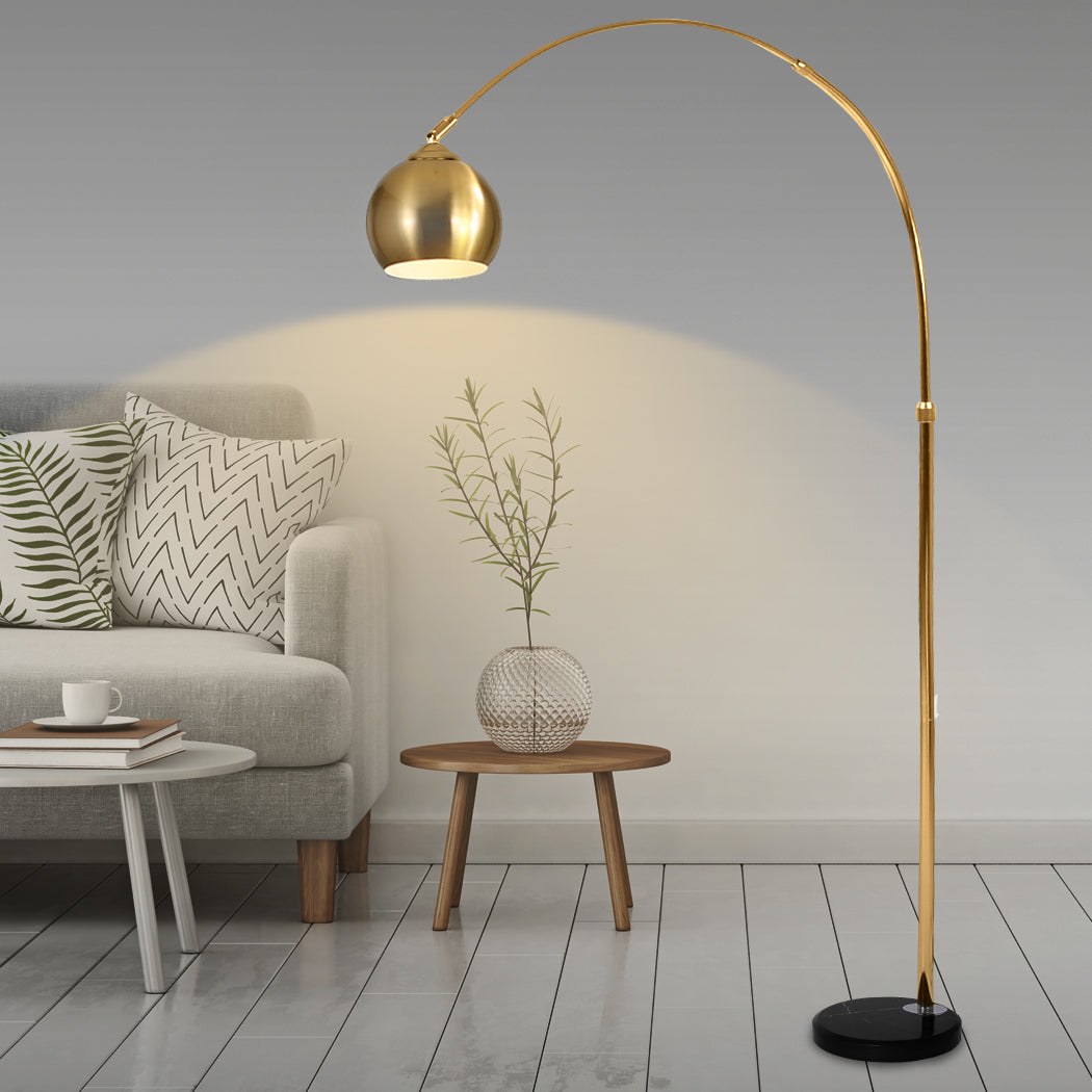 Modern LED Floor Lamp Stand Reading Light Height Adjustable Indoor Marble Base - image8
