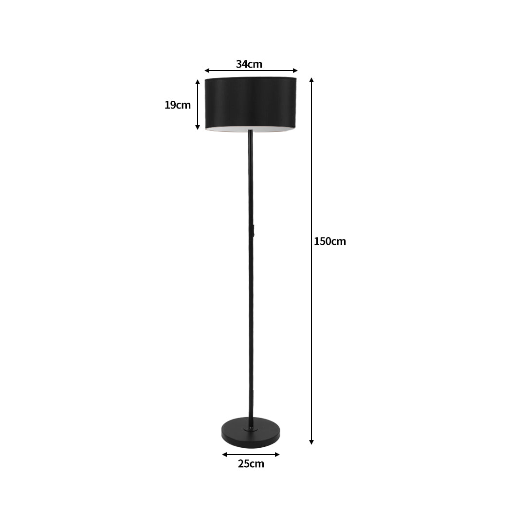 Modern LED Floor Lamp Stand Reading Light Decoration Indoor Classic Linen Fabric - image3