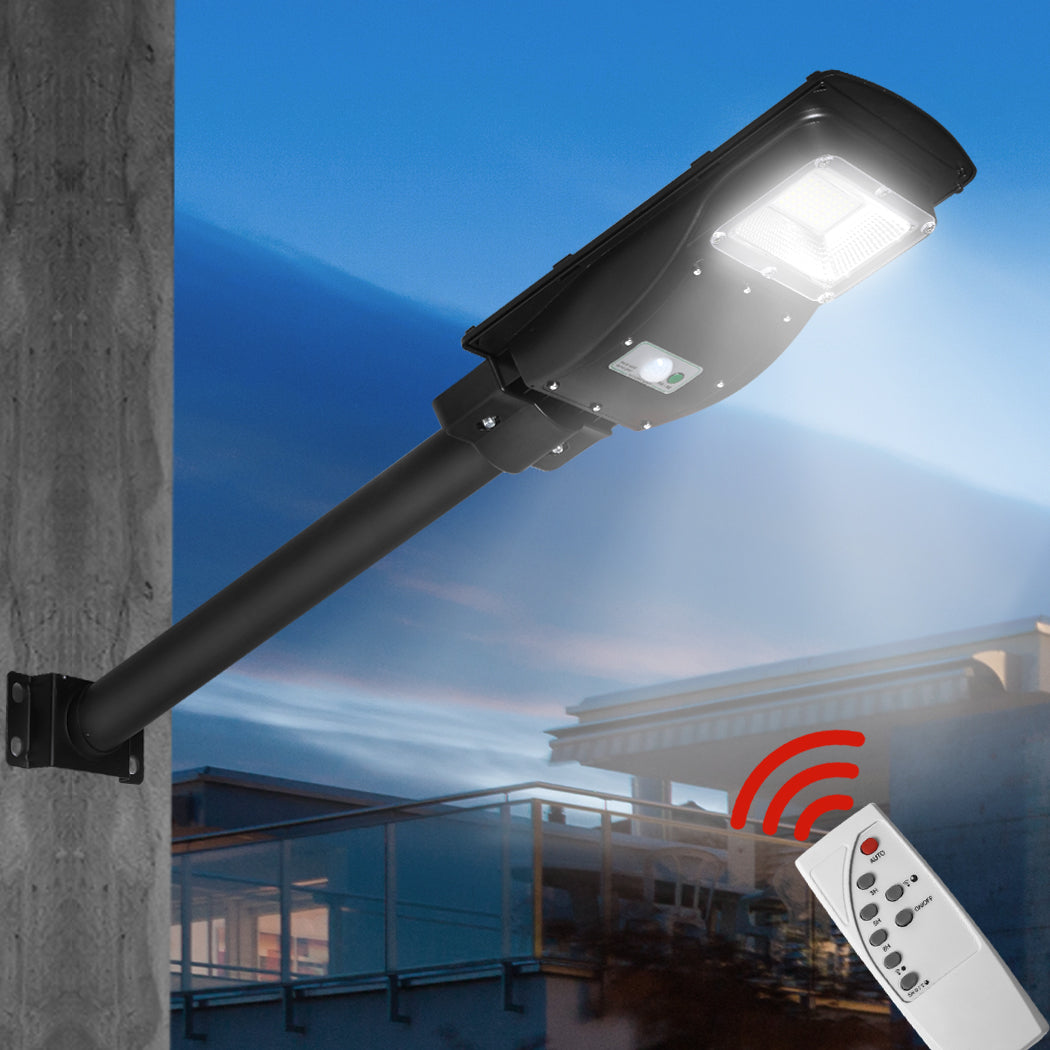 Solar Sensor LED Street Lights Flood Garden Wall Light Motion Pole Outdoor 30W - image7