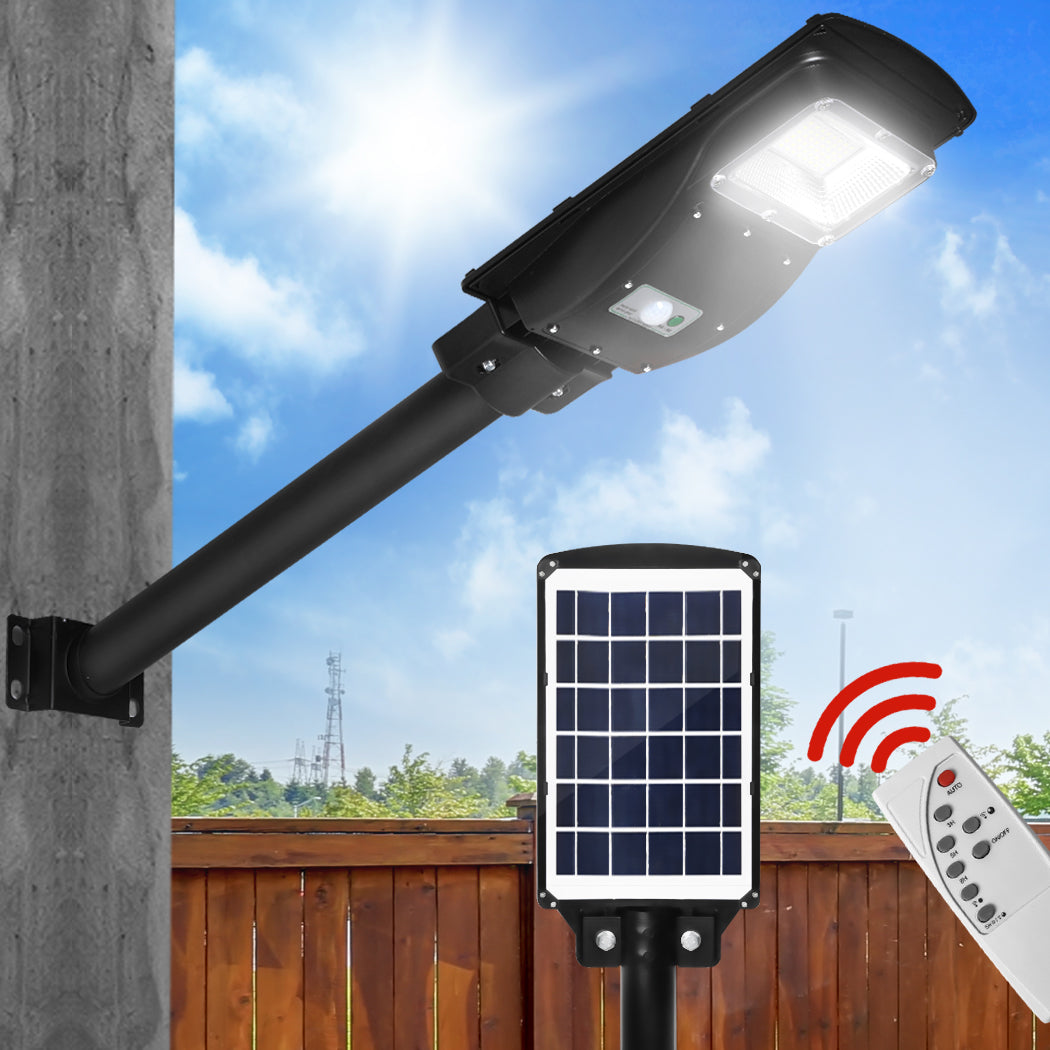 Solar Sensor LED Street Lights Flood Garden Wall Light Motion Pole Outdoor 30W - image8