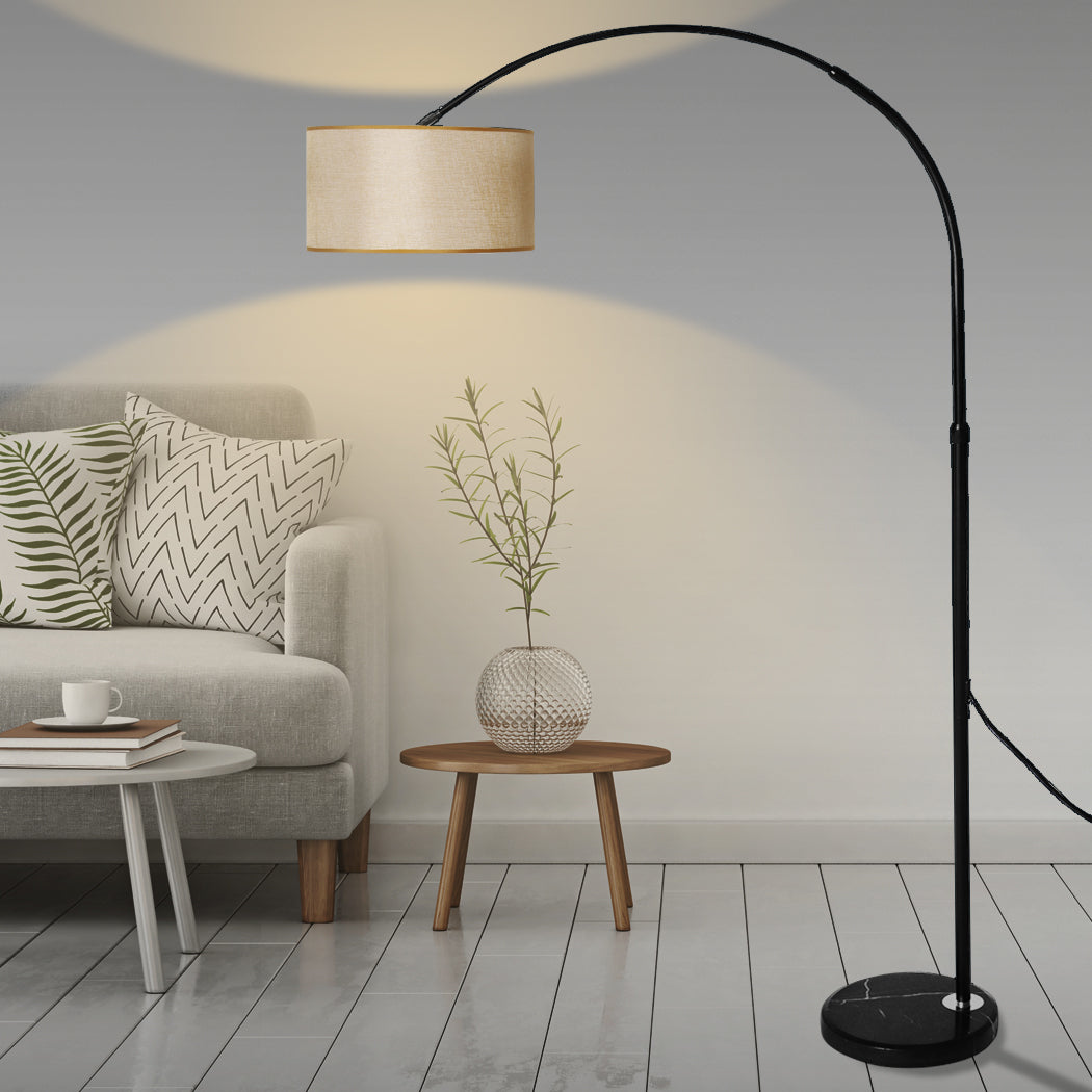 Modern LED Floor Lamp Reading Light Free Standing Height Adjustable Marble Base - image8