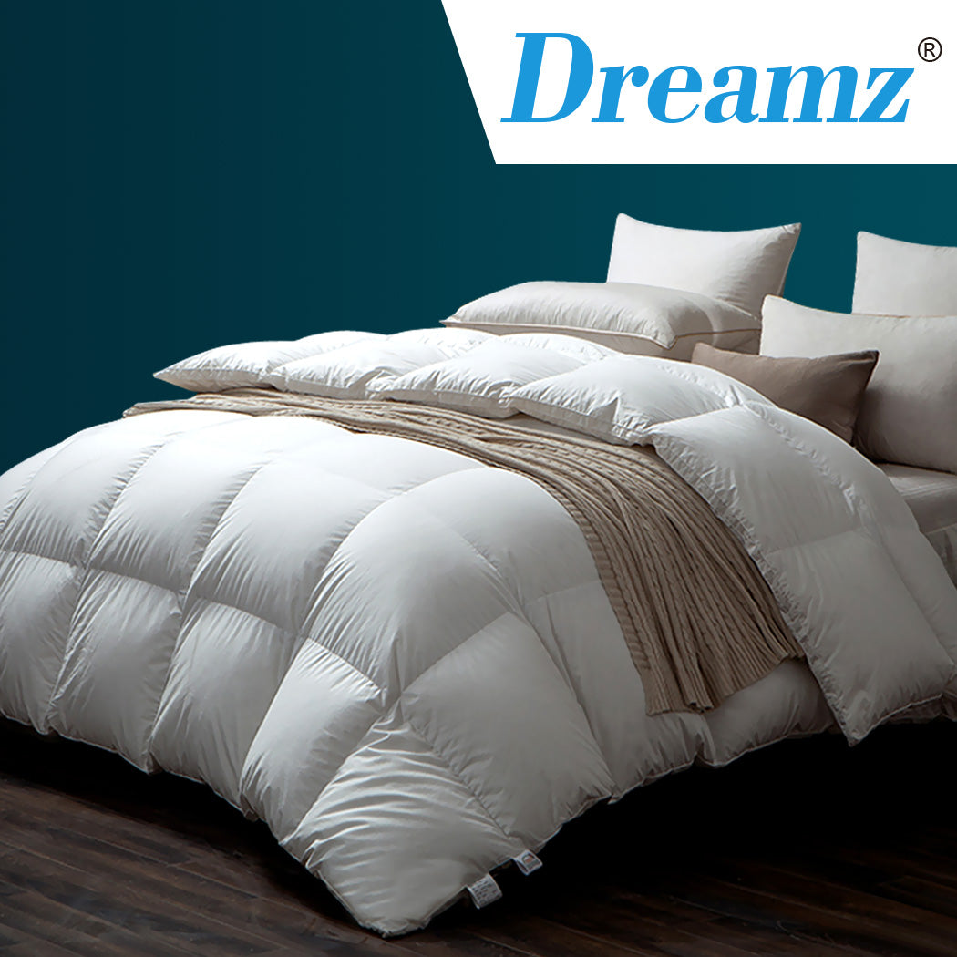 DreamZ 700GSM All Season Goose Down Feather Filling Duvet in Double Size - image18