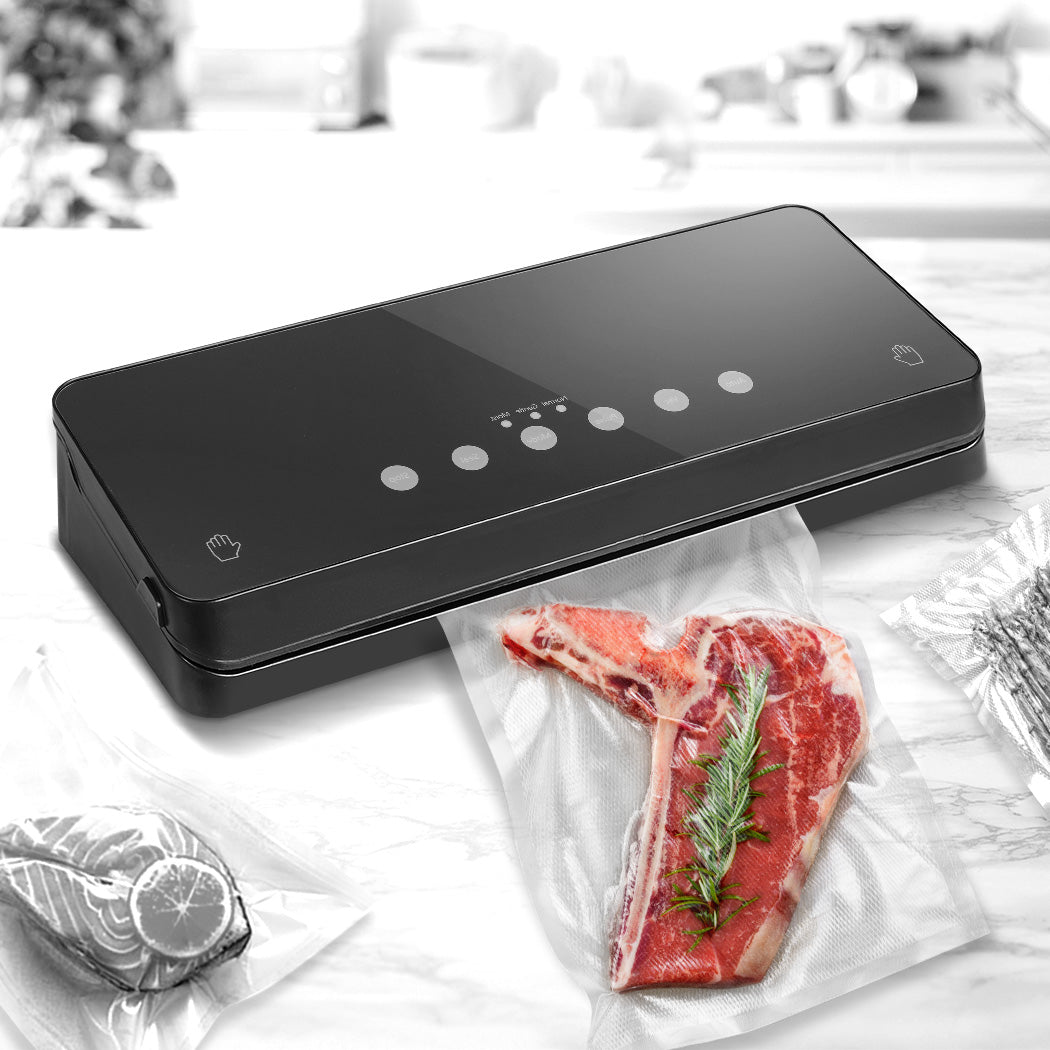 Food Vacuum Sealer Machine Fresh Storage Packaging Saver with Seal Bags Black - image8