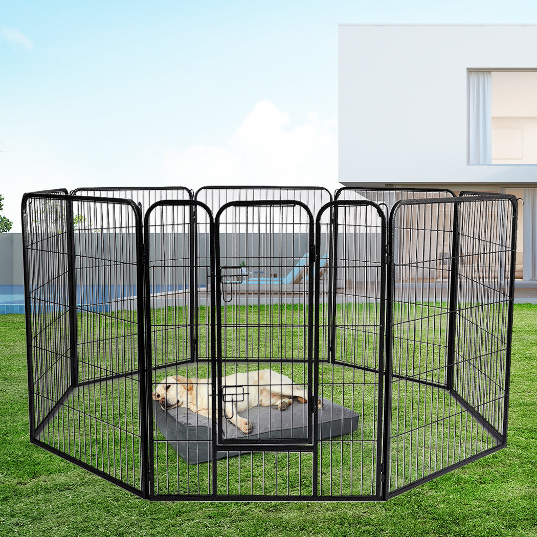 8 Panel Pet Dog Playpen Puppy Exercise Cage Enclosure Fence Cat Play Pen 24'' - image8