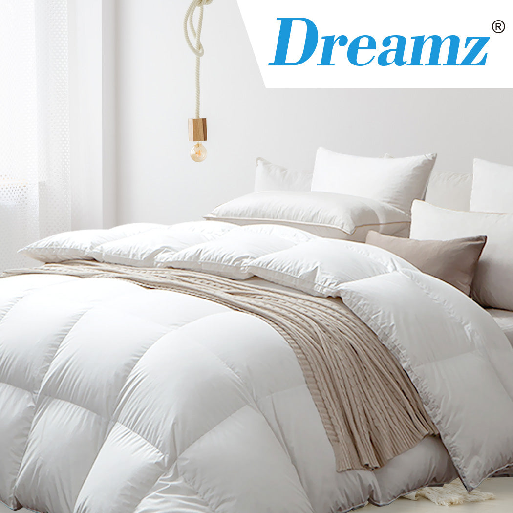 DreamZ 700GSM All Season Goose Down Feather Filling Duvet in Double Size - image19