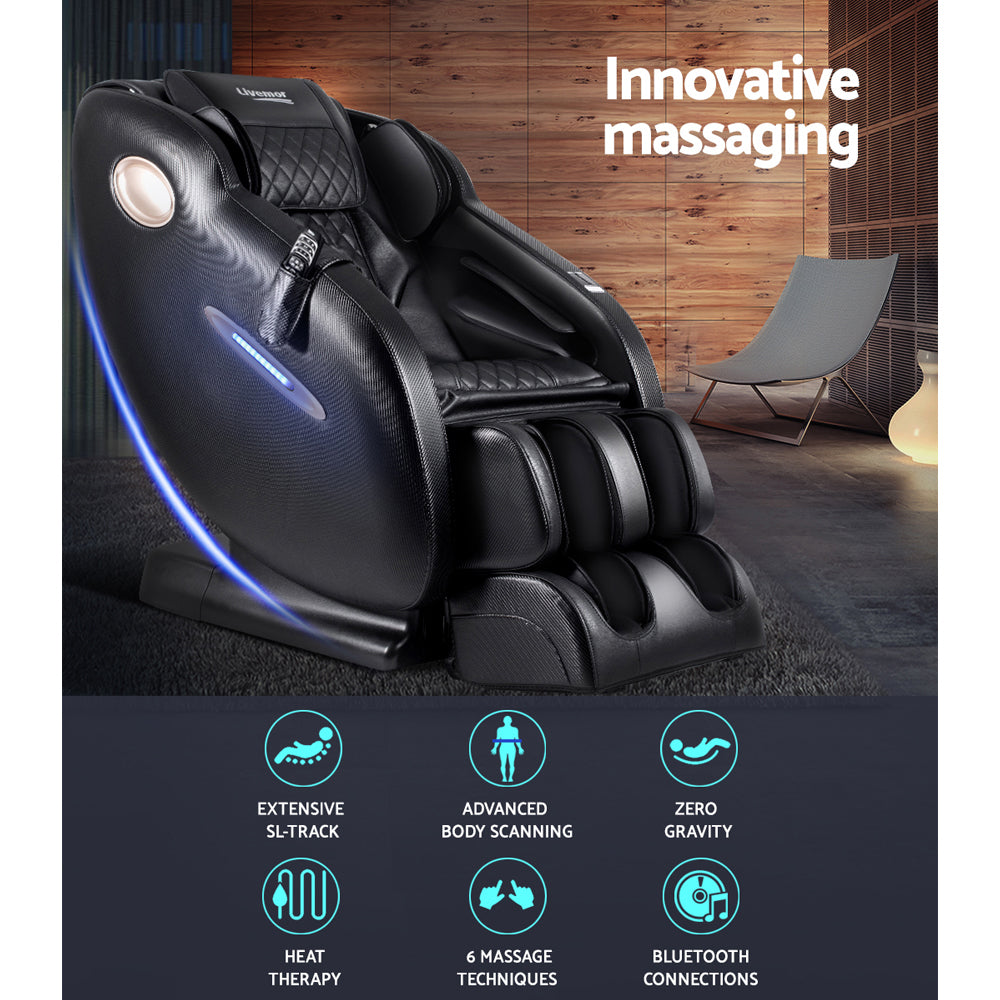 Electric Massage Chair SL Track Full Body Air Bags Shiatsu Massaging Massager - image4